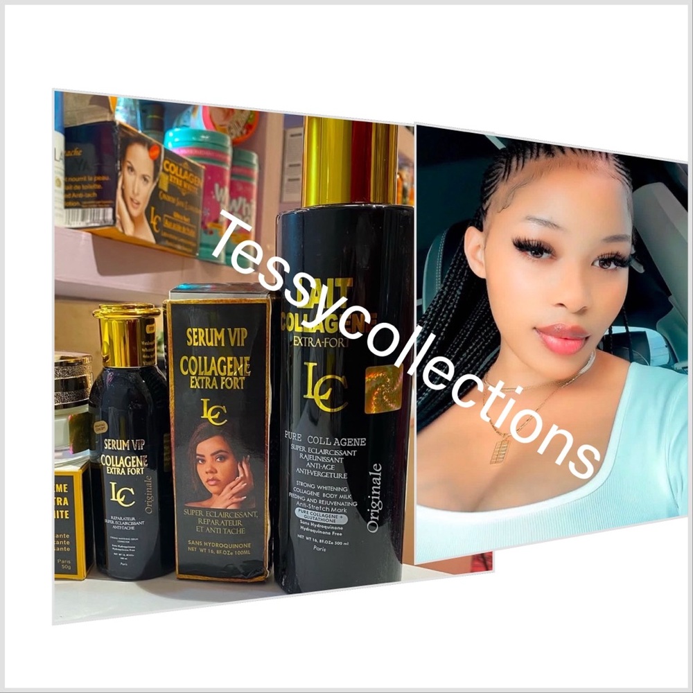 Lait Collegen Extra Fort Super Body Lotion, face cream, serum 3 in 1 set